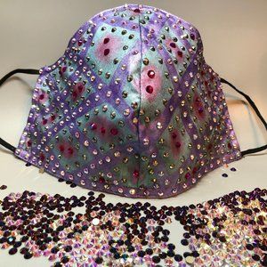Rhinestone Face Mask